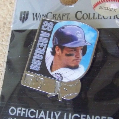 Colorado Rockies Nolan Arenado photo lapel pin  - Image 1 of 4