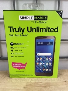 Motorola Moto E6 XT2005DL 16GB Black TracFone Android 9 Smart T Mobile - Picture 1 of 10