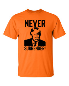 Trump Mugshot T-shirt officiel tasse !! Ne jamais abandonner LIVRAISON GRATUITE