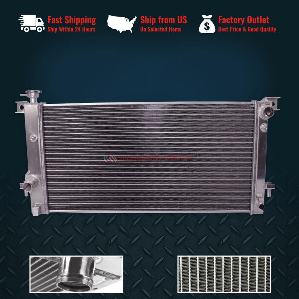 All Aluminum radiator For 2010 Lincoln Mark LT /2014 Navigator  DPI 13099 5.4L - Image 1 of 4