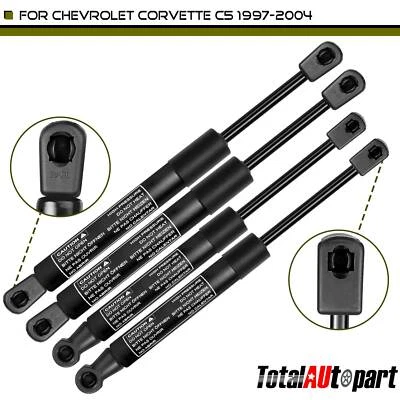 4 piezas soportes de elevación capó y maletero para Chevrolet Corvette C5 1997-2004 convertible Foto 1 de 4