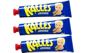 Kalles Kaviar Swedish Creamed Smoked Cod Roe 3 Tubes 190g Delicious Seafood - Picture 1 of 11