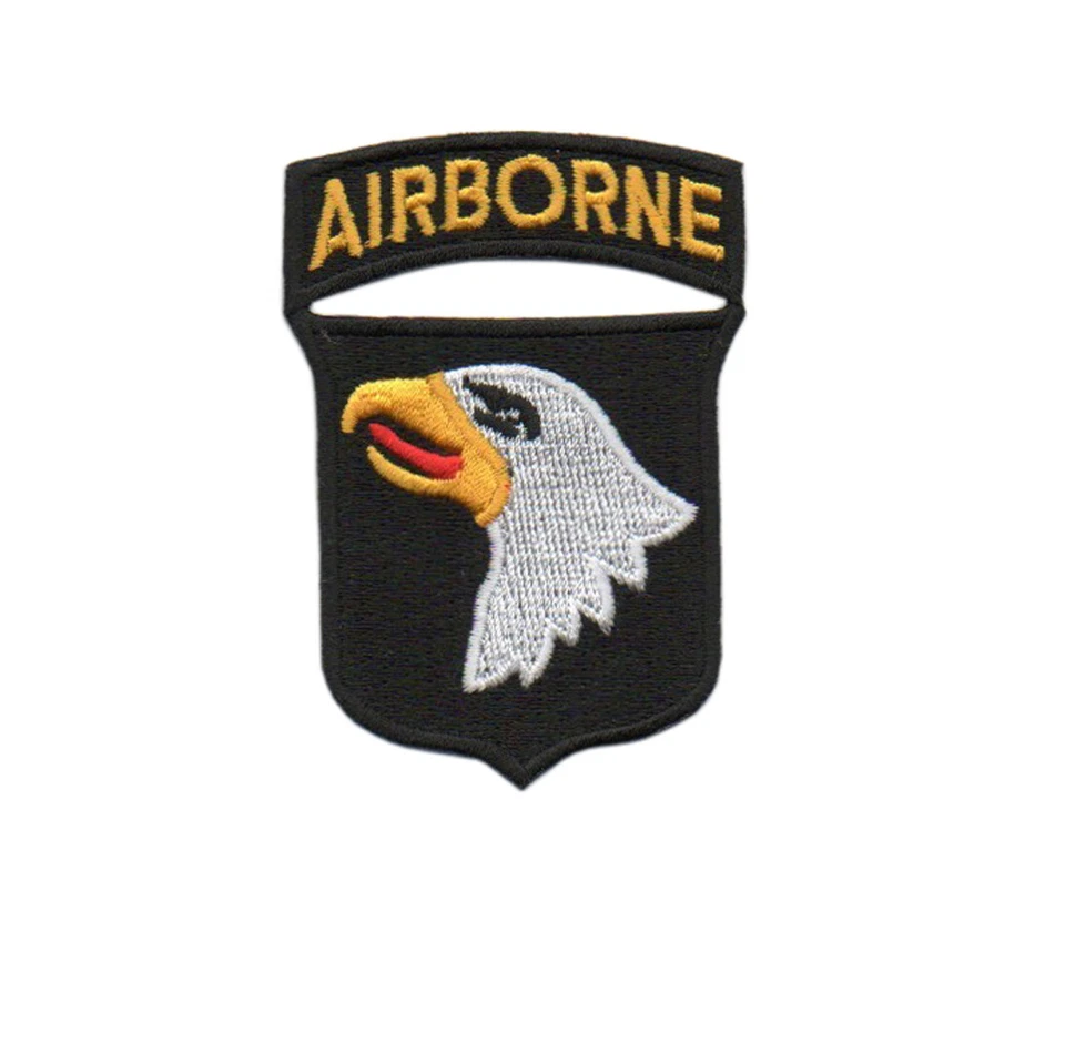 101st Airborne Division and Airborne Tab Color Patch with Hook Fastener (each) - Image 1 of 1