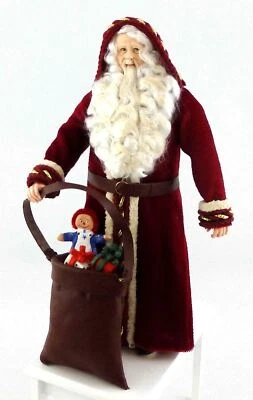 Casa De Muñecas Figura De Papá Noel Santa Claus Y Saco Personas Miniatura 1:12 - Imagen 1 de 4