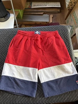 Pantalones Cortos de Sudadera FILA Heritage ALANZO Rojo Blanco Azul Talla XL Foto 1 de 4