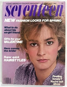 Seventeen Magazine February 1981 Lisanne Falk Advertising Spring Fashions - Picture 1 of 21