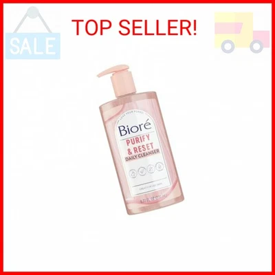 Bioré Rose Quartz + Charcoal Daily Purifying Cleanser, Oil Free Facial Cleanser  - Image 1 of 2