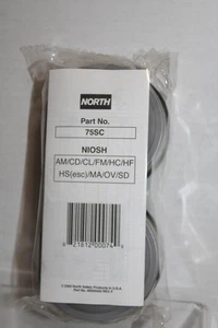 North 75SC Respirator Filter Cartridge AM/CD/CL/FM/HC/HF/HS(esc)/MA/OV/SD 2-Pack - Picture 1 of 3