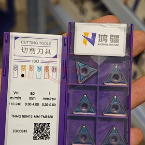 TNMG160412-MM TM8120 Hartmetalleinsätze TNMG Edelstahl Schneideinsatz 10 Stück - Bild 1 von 5