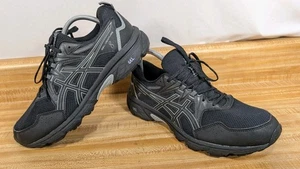Asics Herren Gel Venture 8 1011B395 Schwarz Laufschuhe Größe 8 1/2 Extrabreit - Bild 1 von 15