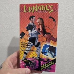Lunatics A Love Story VHS Tape 1992 Ted Sam Raimi Bruce Campbell Cult Rare HTF - Picture 1 of 7
