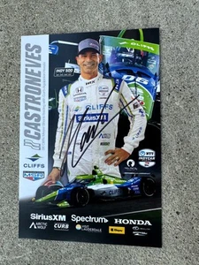 Helio Castroneves Indy 500 Signed Car Promo Hero Card Autographed 2025 Rare - Picture 1 of 1