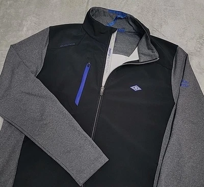 Zero Restriction Z710 Full Zip Jacket Mens Medium Black Gray Golf Westchester CC - Image 1 of 4