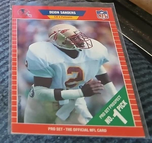 1989 Pro Set Deion Sanders #486 Prospect No. 1 Pick Falcolns - Picture 1 of 2