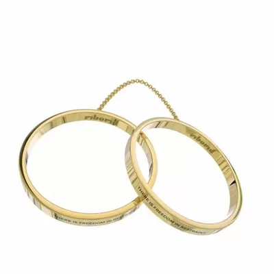 Brazalete brazalete pequeño enchapado en oro Cleopatra sin encuadernar esposas joyería nuevo en caja Foto 1 de 4