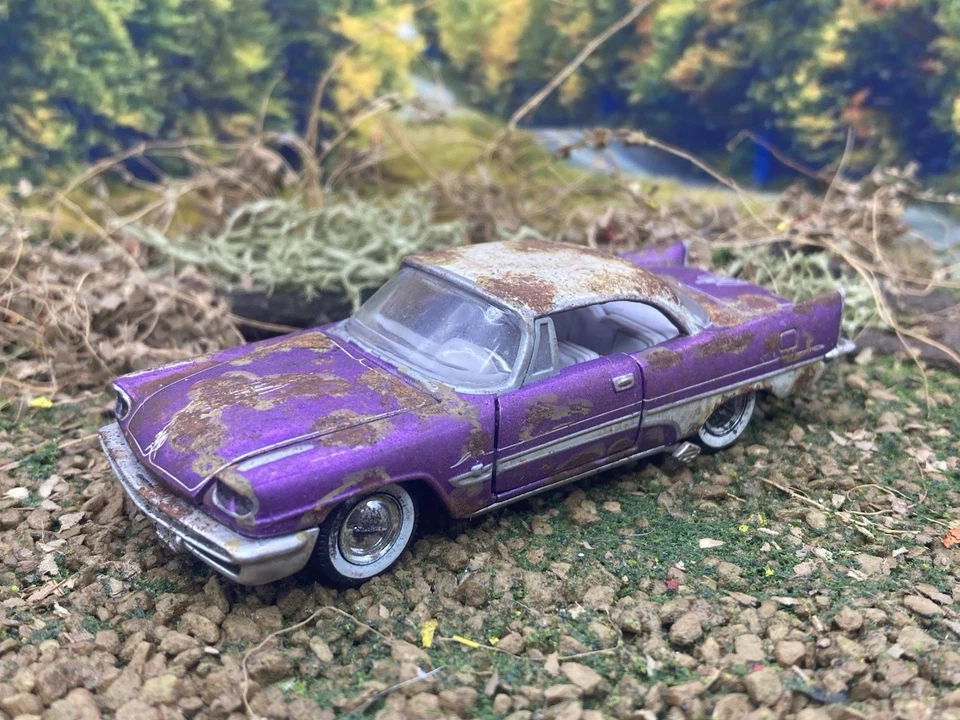 1957 DeSoto Weathered Distressed Barn Find Rusty 1/64 Diecast Custom Car M2 - Image 1 of 4