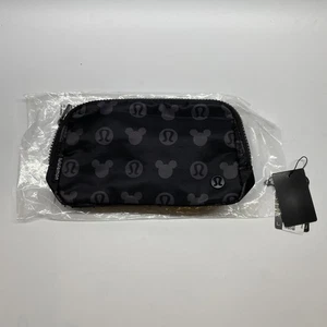 Lululemon x Disney Everywhere Belt Bag Fanny Pack Black  Mickey Mouse Logo NWT - Picture 1 of 8