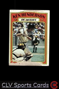 San Francisco Giants Ken Henderson Topps Baseball Poor - Picture 1 of 2