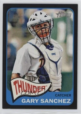 2014 Topps Heritage Minor League Edition Black /105 Gary Sanchez #9 - Image 1 of 2