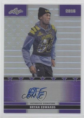 2016 Leaf US Army All-American Bowl Metal /10 Bryan Edwards #11 Auto - Image 1 of 2