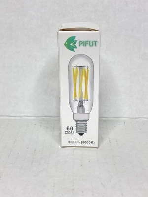Pifut LED Light Bulb Dimmable E12 Base 110-130V 60 Watt Equivalent 5000K - Image 1 of 4