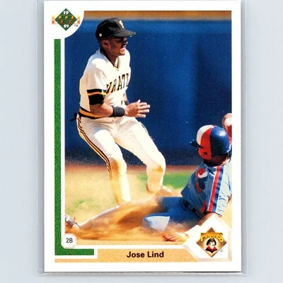 1991 Upper Deck Jose Lind #258 Pittsburgh Pirates - Image 1 of 2
