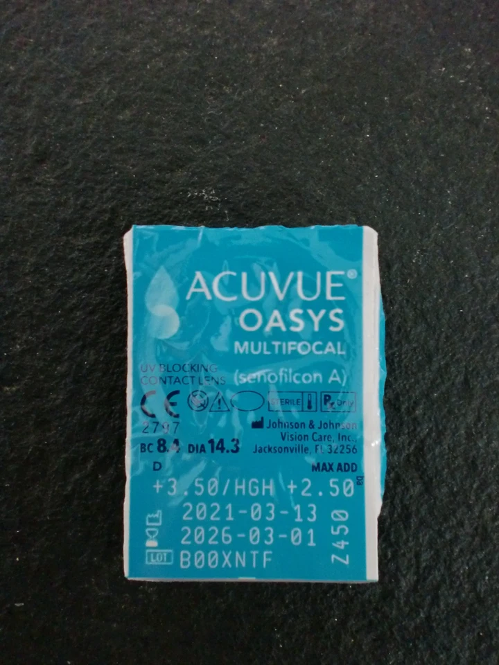 Wg. Stärkenwechsels - Abgabe Halbmonats-Multifokal-Kontaktlinse (+3,50 / + 2,50) - Bild 1 von 1