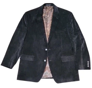 Lauren By Ralph Lauren Jacket Mens Sz: 44R Black Corduroy Sport Coat Blazer  - Picture 1 of 10