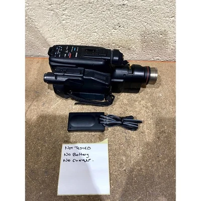 Canon Canovision E60E 8mm Video Camcorder Black Built-in Microphone 8x Zoom 6-V - Image 1 of 4