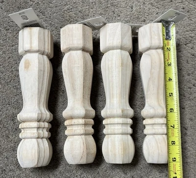 Pata de mesa tradicional Waddell con perno de suspensión - 9 pulgadas H x 2,125 pulgadas. Dia.(4PK) Foto 1 de 4