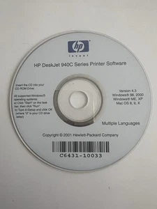 Hp DeskJet 940C Series Printer Software Driver CD DVD only - Picture 1 of 1