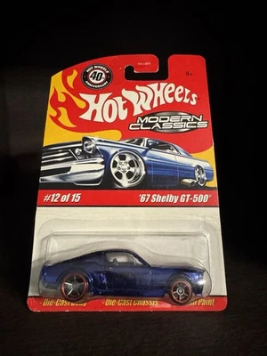 HOT WHEELS MODERN CLASSICS '67 SHELBY GT-500 12/15 Blue (crease) - Image 1 of 3