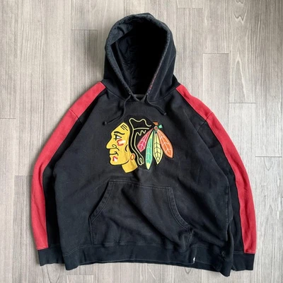Chicago Blackhawks Hoodie Mens 2XL NHL Fanatics Pullover Sweatshirt Hockey - Image 1 of 4