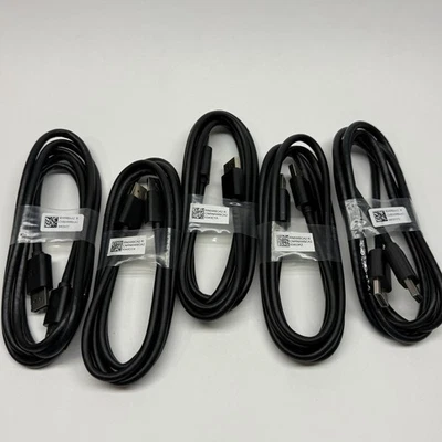 Lot (5) New DisplayPort to DisplayPort Cable Male 6ft (1.80m) – Dell 5K1FN15501 - Image 1 of 4