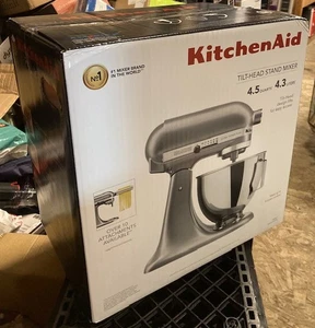 KitchenAid Ultra Power Plus 4,5 Quart Neigekopf Standmixer - KSM96CU (Hellsilber) - Bild 1 von 1