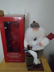 Home For The Holidays Presents Visions Of Santa - Golfing Santa 18" Figure 2003 - Picture 1 of 11
