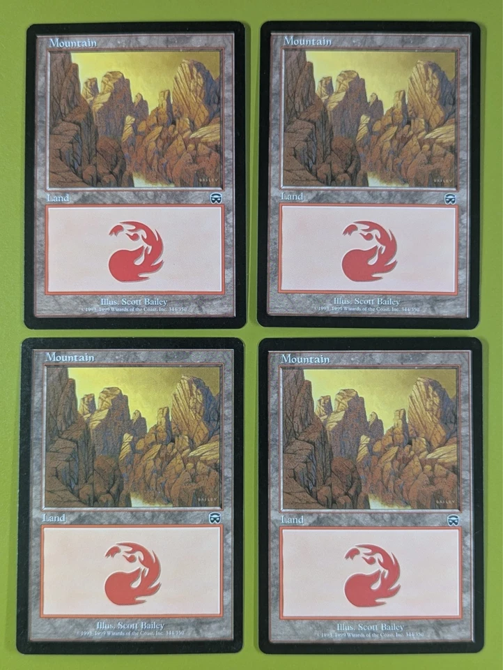 Mountain (344) x4 Mercadian Masques 4x Playset Magic the Gathering MTG - Image 1 of 1
