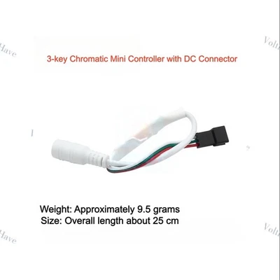 1 Stück 3-Tasten Chromatischer Mini Controller mit DC Stecker Schneller Versand Neu - Bild 1 von 3