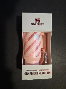 Stanley Holiday 2025 Christmas Ornament Keychain Strawberry Cream Mini Tumbler - Picture 1 of 6