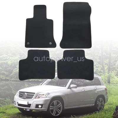 Alfombrillas de terciopelo delanteras y traseras para Mercedes-Benz Clase GLK 2010-2015 4 piezas Foto 1 de 4