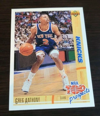 1991-92 Greg Anthony Upper Deck Top Prospects Rookie - Image 1 of 2