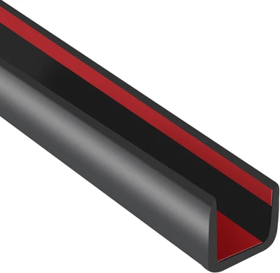 Rubber Edge Trim, 3/8" Self Adhesive Flexible U Channel Edge Protecter For - Image 1 of 4