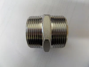 BSP Fittings - Stainless Steel - Threaded - Hexagon Nipple - Picture 1 of 1
