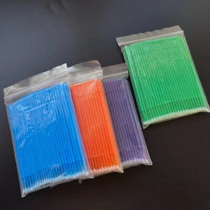 Dental Micro brush Disposable Bendable Sticks Applicators Tips Cleaning Large - Picture 1 of 21