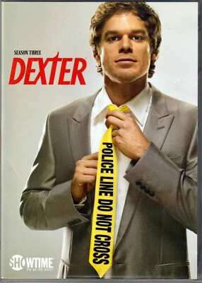 DEXTER The COMPLETE Third SEASON 3 on DVD of TV SHOW Series RARE POLICE LINE TIE - Image 1 of 2