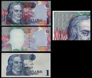 Set 3 pcs Test Note De La Rue "Newton One" DIGIFLECT Bahamas intaglio Specimen - Picture 1 of 1