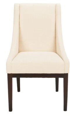 Safavieh Cr�me Fabric Sloping Armchair, Reduced Price 2172706817  MCR4500B - Image 1 of 4