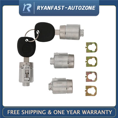 Door Lock Cylinders w/Keys for Chevy GMC Express Savana 1500 2500 3500  01-07 - Image 1 of 4