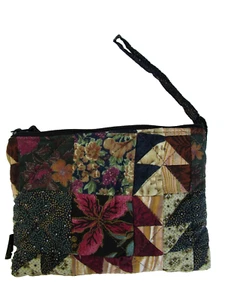 Donna Sharp small colorful zip bag, 4-1/2" H x 6-1/2" W, New - Picture 1 of 8