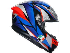Casque AGV K6 S Slashcut noir / bleu / rouge - Photo 1/4